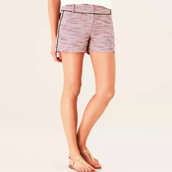 LOFT Pants - Ann Taylor LOFT | Tweed Riviera Candy Coral Shorts